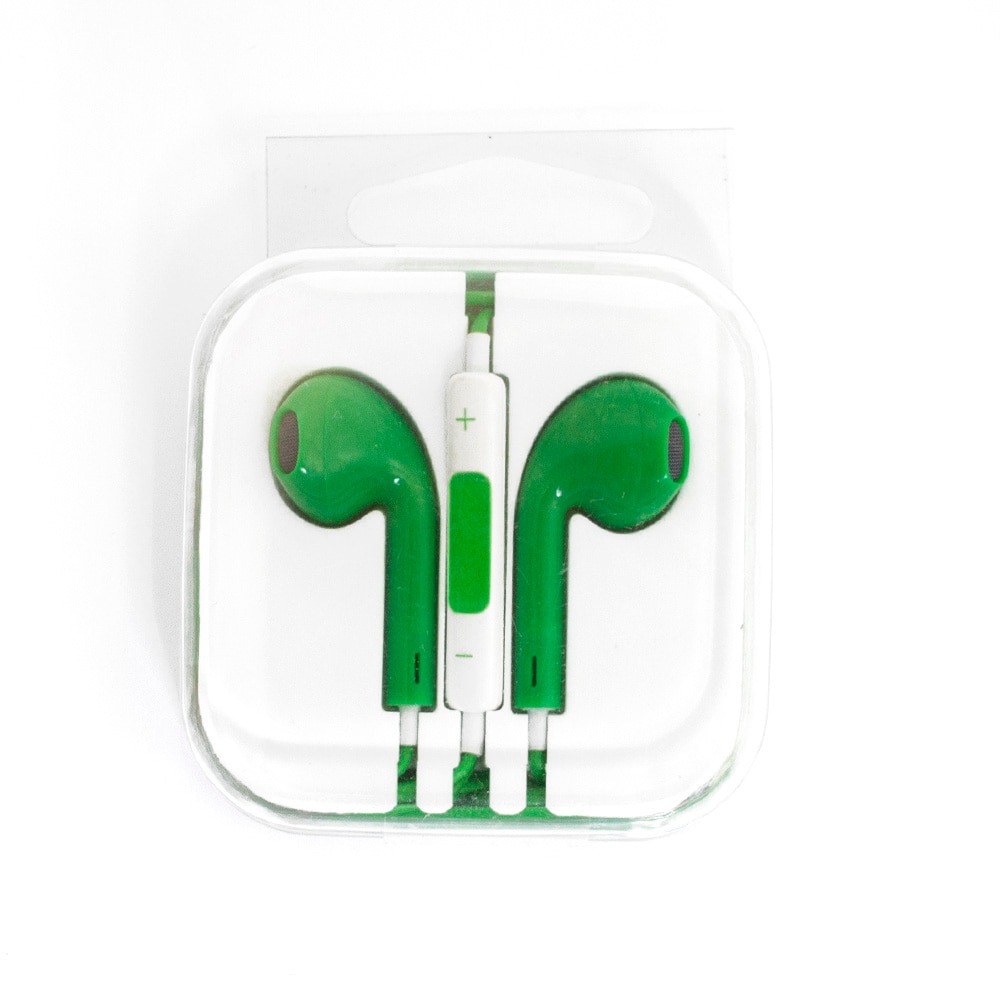 SMASH, EarBuds, Remote, Mic, Green